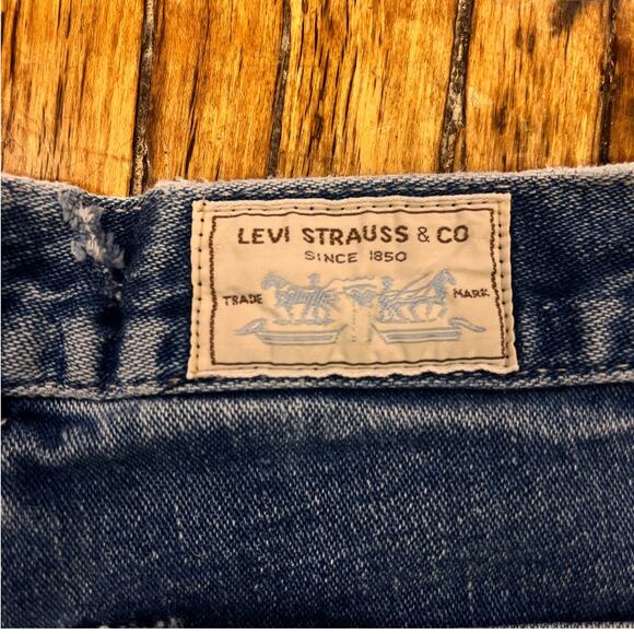 vintage 1970's women's junior's Levis super high rise white tag tapered slim 11 - Picture 7 of 7